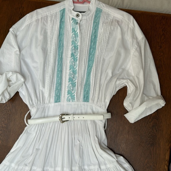 Foxy Lady Full Swing Circle skirt w beautiful drape. Vntg 80s Boho. Gorgeous ! - Picture 1 of 10